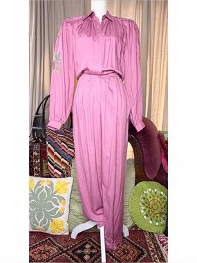 80s Embellished Jumpsuit-Marc D’Alcy, Paris